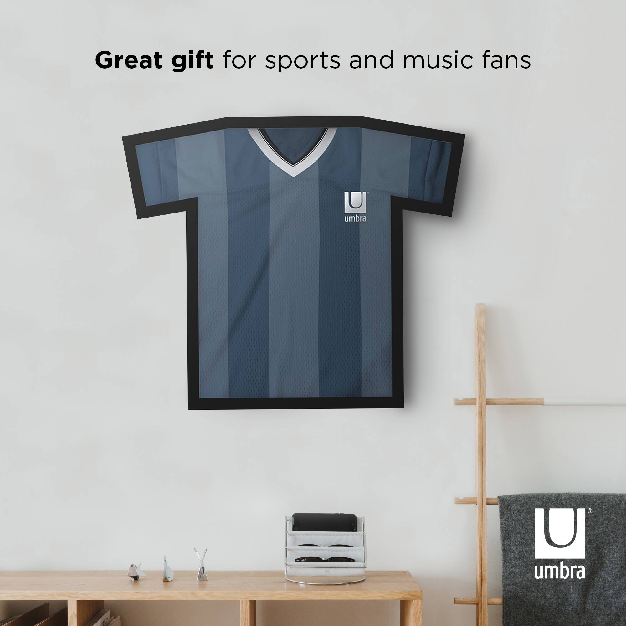 Umbra Black Medium T-Shirt Frame Display